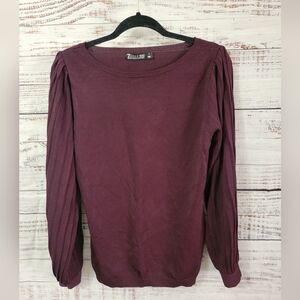 New York & Company S Pleated Sleve Sweater